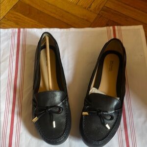 Michael Kors Black Leather Loafers